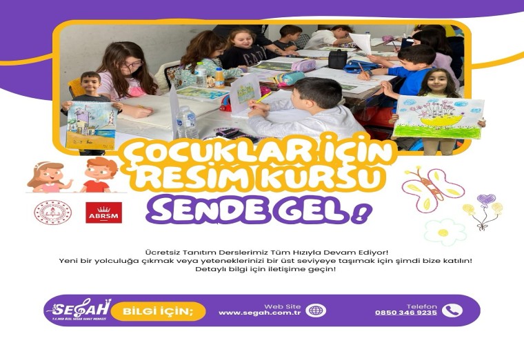 Segah Sanat Merkezi Ücretsiz Tanıtım Dersleri ile Sanatı Keşfedin